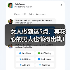 女人做到这5点,再花心的男人也懒得出轨!(图3) 女人做到这5点,再花心的男人也懒得出轨全攻略(图3)
