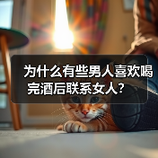 为什么有些男人喜欢喝完酒后联系女人?(图4) 酒后联系女人的心理原因解析|情感释放全攻略(图4)