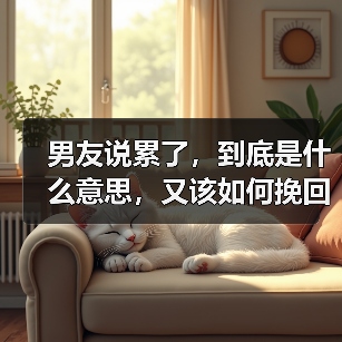 男友说累了,到底是什么意思,又该如何挽回?(图4) 男友说累了怎么办全攻略(图4)