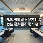 儿媳对婆婆不好为什么有些男人看不见?这个二婚的男人说大实话(图2) 婆媳矛盾男人为何看不见?真实原因大揭秘(图2)