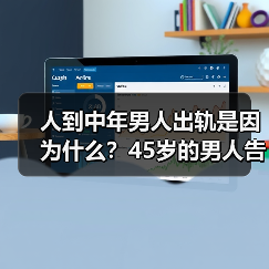 人到中年男人出轨是因为什么?45岁的男人告诉你答案(图3) 中年男人出轨原因解析|情感困境与婚姻反思(图3)