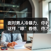 面对男人冷暴力，你若这样“晾”着他，他才