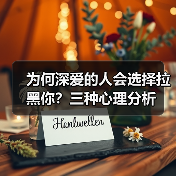 为何深爱的人会选择拉黑你？三种心理分析(图4)