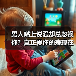 男人嘴上说爱却总忽视你？真正爱你的表现在