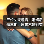 三位丈夫坦言:婚姻后悔真相,原来不是她变了?(图2) 三位丈夫坦言:婚姻后悔真相,原来不是她变了?(图2)