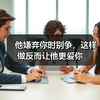 他嫌弃你时别争,这样做反而让他更爱你(图4) 他嫌弃你时别争,这样做反而让他更爱你(图4)