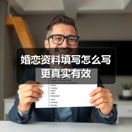 婚恋资料填写怎么写更真实有效(图2)
