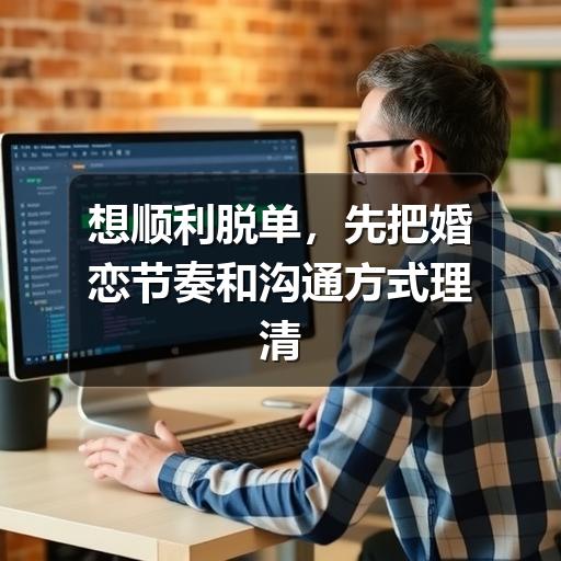 想顺利脱单，先把婚恋节奏和沟通方式理清楚