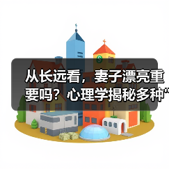 从长远看，妻子漂亮重要吗？心理学揭秘多种
