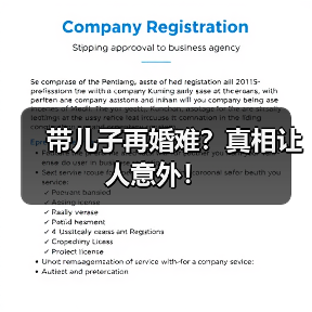 带儿子再婚难？真相让人意外！
