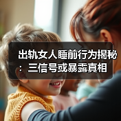 出轨女人睡前行为揭秘：三信号或暴露真相(图1)