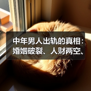 中年男人出轨的真相:婚姻破裂、人财两空、后悔莫及(图3) 中年男人出轨的真相:婚姻破裂、人财两空、后悔莫及(图3)