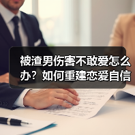 被渣男伤害不敢爱怎么办？如何重建恋爱自信