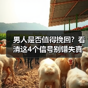 男人是否值得挽回?看清这4个信号别错失真爱(图3) 男人是否值得挽回?看清这4个信号别错失真爱(图3)