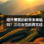 婚外情真的能带来幸福吗?三位女性的真实经历揭露真相(图3) 婚外情真的能带来幸福吗?三位女性的真实经历揭露真相(图3)