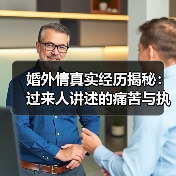 婚外情真实经历揭秘:过来人讲述的痛苦与执念(图3) 婚外情真实经历揭秘:过来人讲述的痛苦与执念(图3)