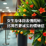 女生身体微表情揭秘：比嘴巴更诚实的情绪信