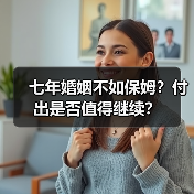 七年婚姻不如保姆？付出是否值得继续？(图3)