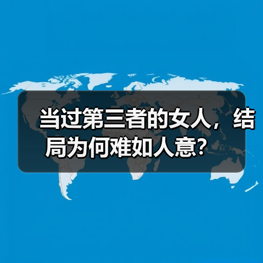 当过第三者的女人，结局为何难如人意？(图4)